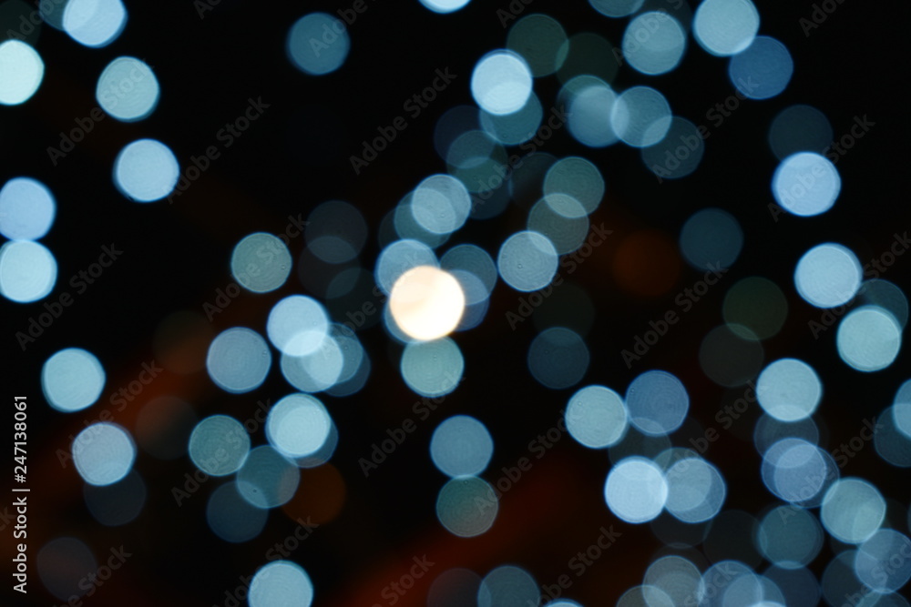 blurry colorful light background and texture in night