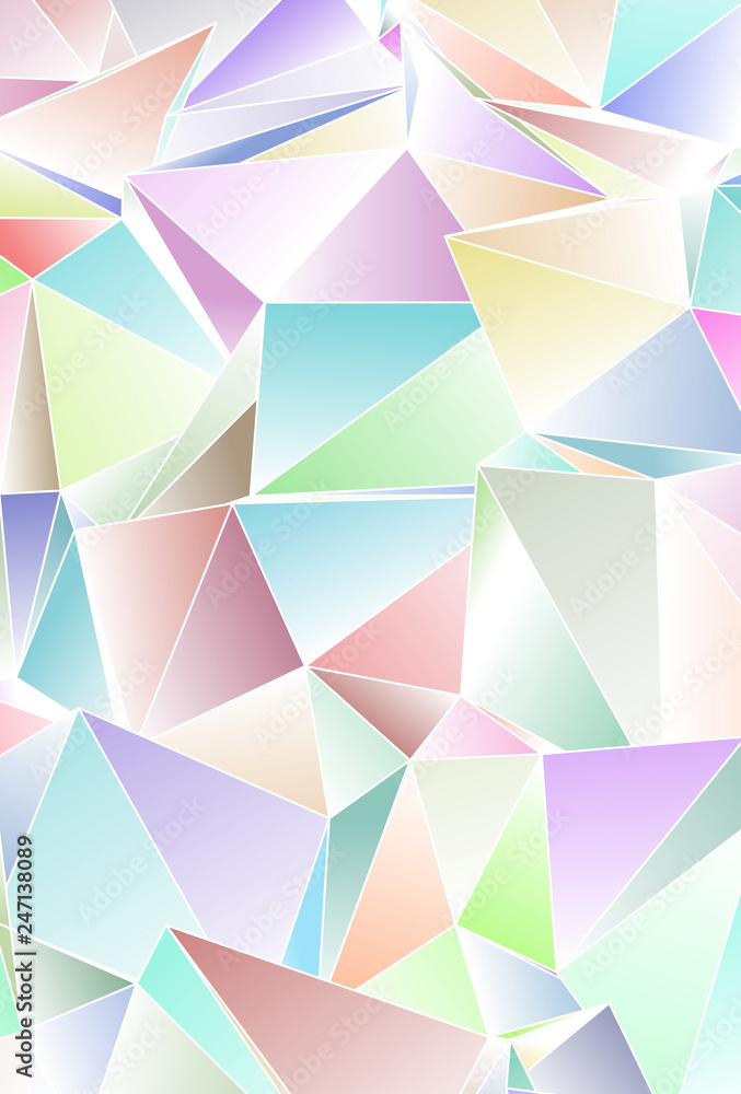 Fototapeta premium Triangular 3d, modern background