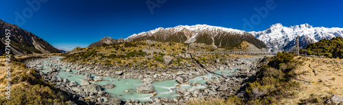 Hooker Valley Track in Aoraki National Park, New Zealand, South Island © Martin Valigursky