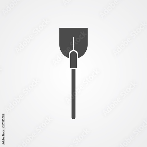 Shovel vector icon sign symbol