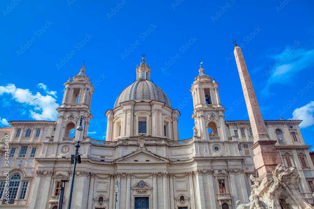 Sant Agnese in Piazza Navona, 17th-century Baroque church in Rome