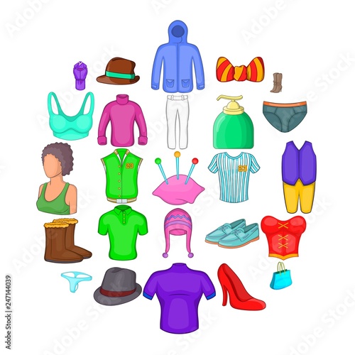 Mod icons set. Cartoon set of 25 mod vector icons for web isolated on white background