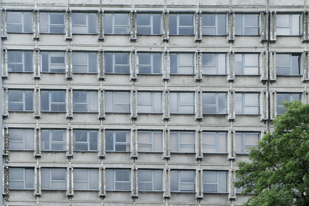 A picture of an old communist building. It is an illustration of the brutalist architecture of the past. A picture of an old communist building. It is an illustration of the brutalist architecture of the past.