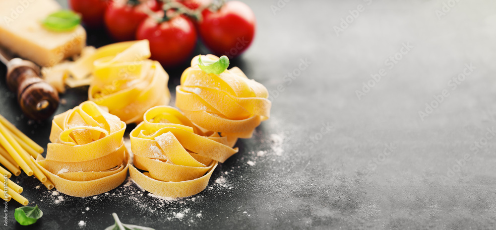 Italian food pasta food background