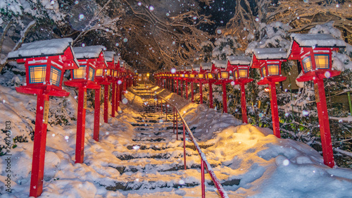  Kifune shrine of snow　　雪の貴船神社４