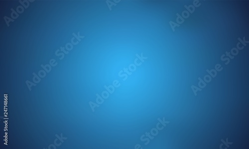 Light Blue Trendy Wide Screen Gradient Background. Defocused Soft Blurred Backdrop