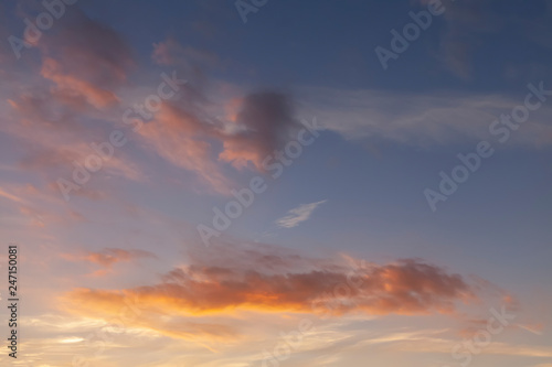Sunset sky and pink clouds 428 © mreco