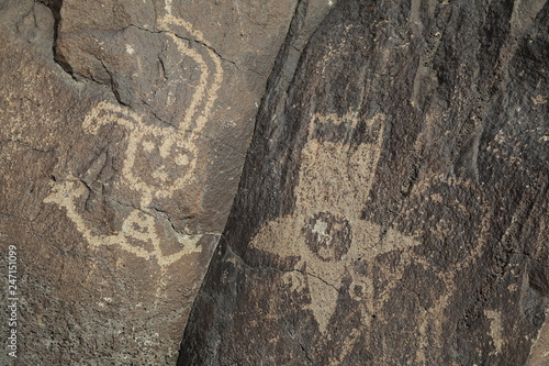 Petroglyphs at Boca Negra at Petroglyph National Monument in Albuquerque, New Mexico photo