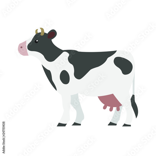 Cow emoji vector