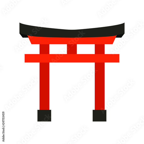 Shinto Shrine vector emoji symbol