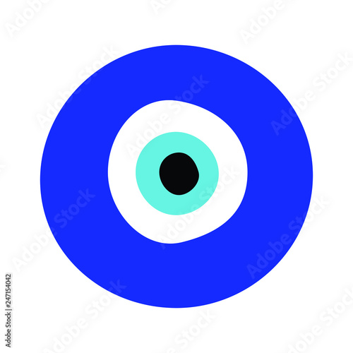 Evil eye nazar amulet emoji vector