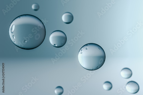 transparent dew background, 3d rendering