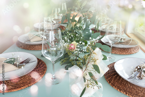 Festive decorated table
