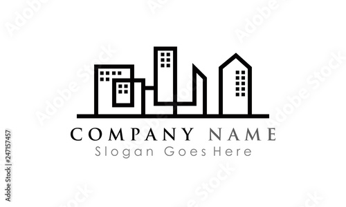 office building logo silhouette