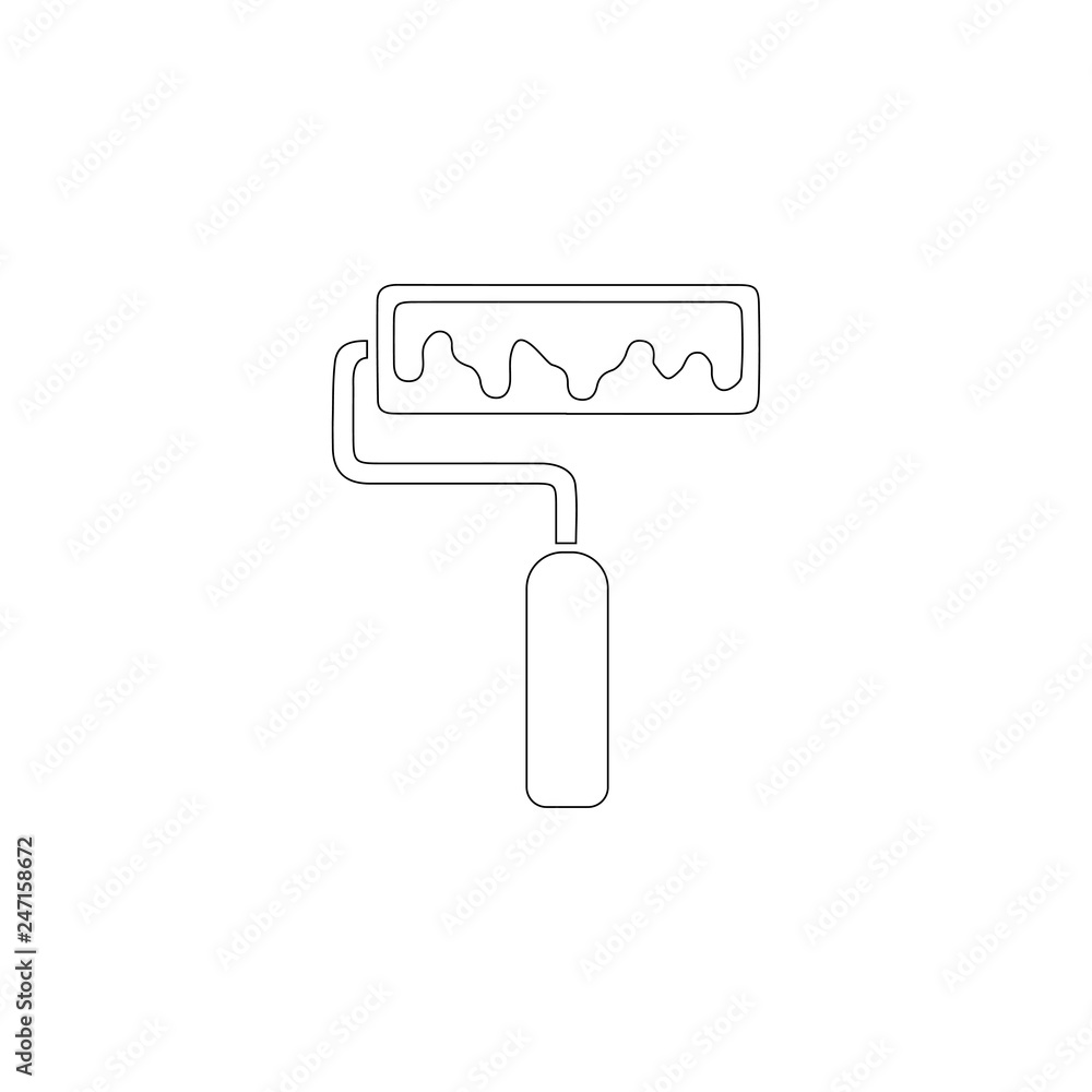 Paint Roller. flat vector icon Paint Roller. flat vector icon