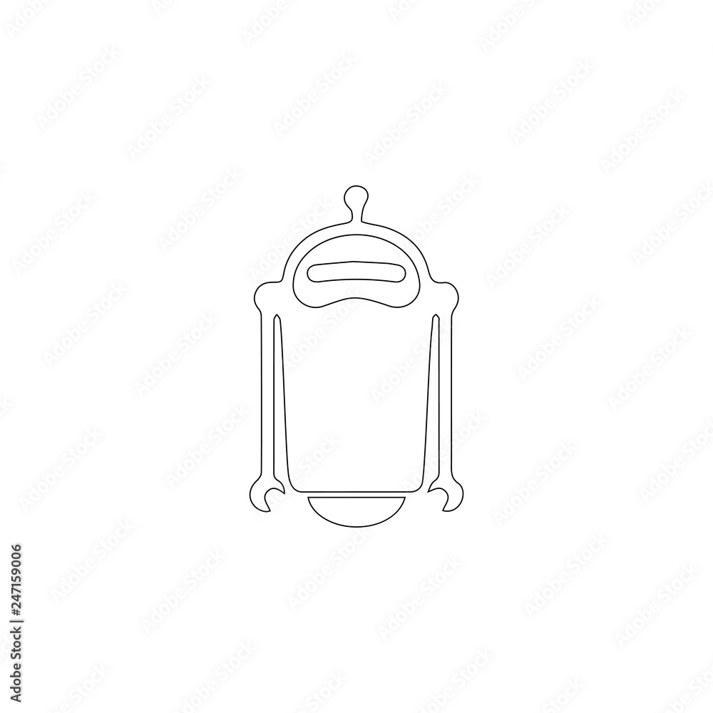 Toy robot. flat vector icon