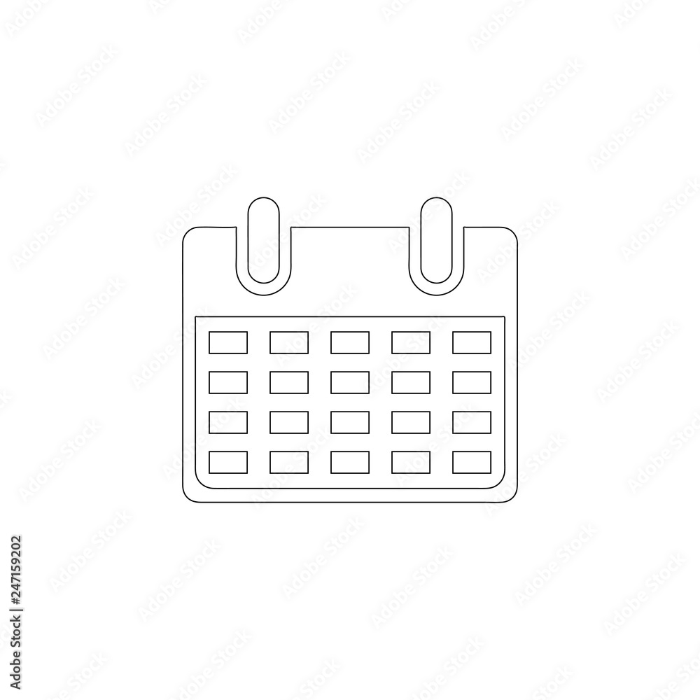 Calendar. flat vector icon Calendar. flat vector icon