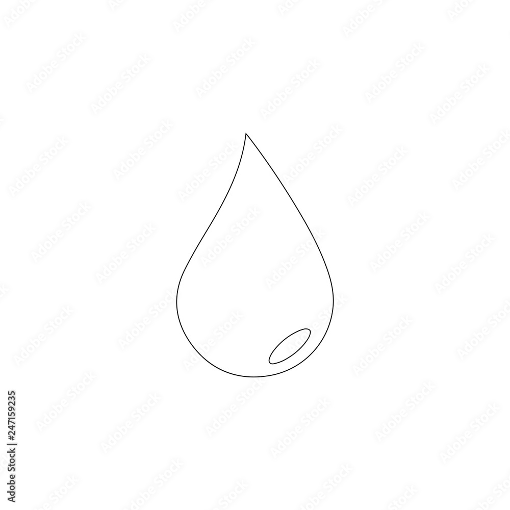Water drop. flat vector icon Water drop. flat vector icon