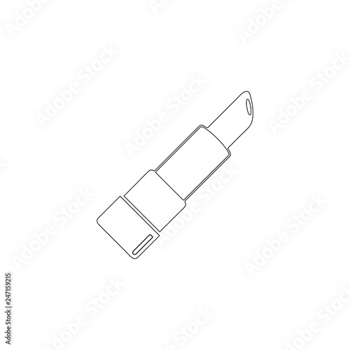 pomade lipstick. flat vector icon