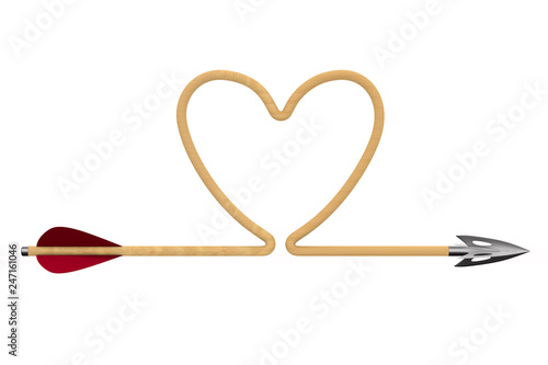 arrow on white background. ...