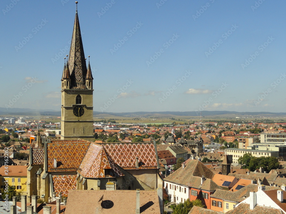 Obraz premium Evangelische Kirche Hermannstadt Sibiu