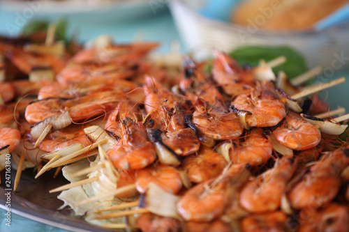 fried shrimps. Seafood