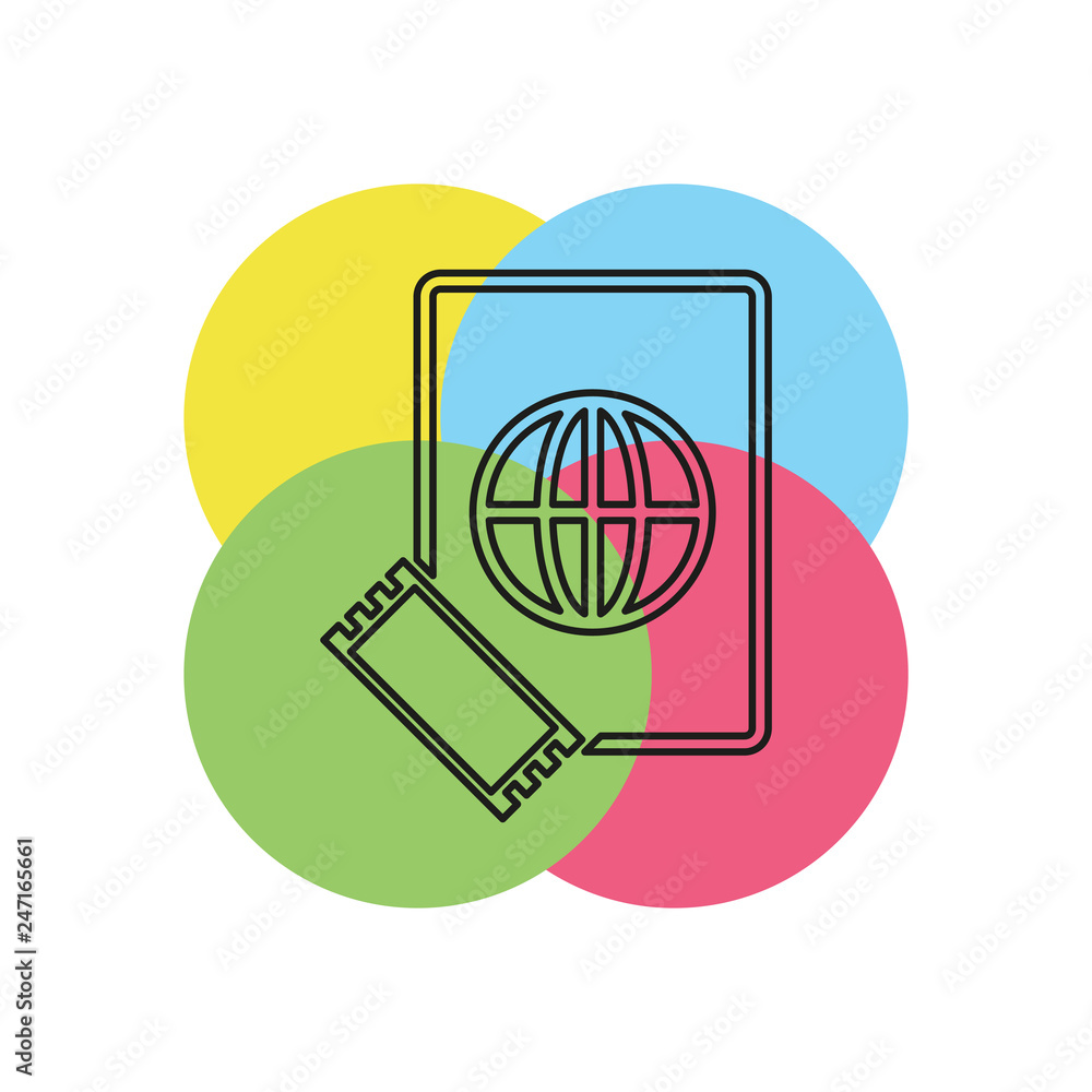 passport and ticket icon - flight pass passport and ticket icon - flight pass