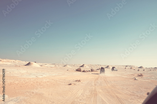 White desert in Egypt