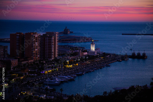 Malaga view from Alcazaba