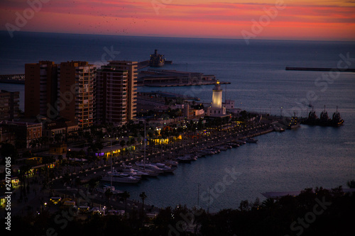 Malaga view from Alcazaba