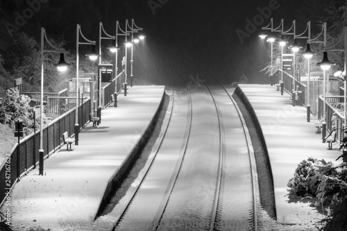 train station in snw photo