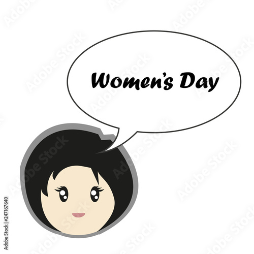 International Women's Day 8 March illustration