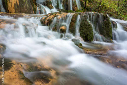 Toberia Waterfalls at Entzia mountain range  Basque Country  Spain