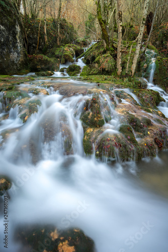 Toberia Waterfalls at Entzia mountain range, Basque Country, Spain