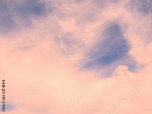 View of the clouds  through a light filter © engineervoskin