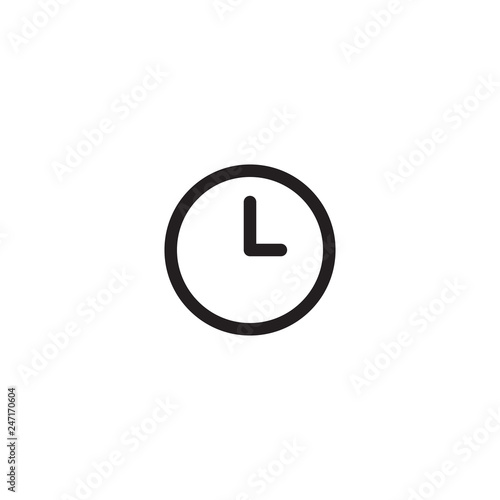 Clock icon in trendy flat style isolated on background. Clock icon page symbol for your web site design Clock icon logo, app, UI. Clock icon Vector illustration, EPS10. - Vector