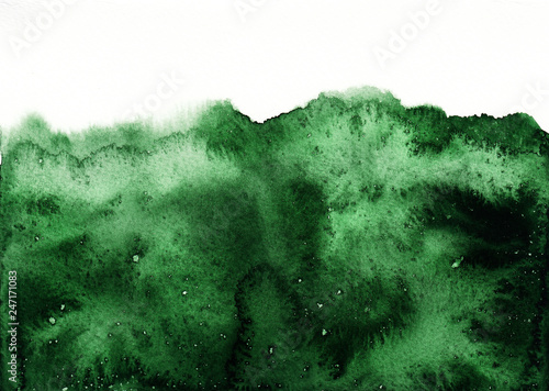 Green watercolor background, abstract watercolor texture