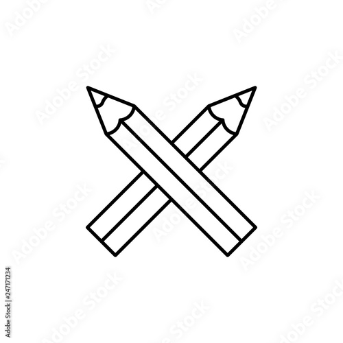 pencils, draw, edit icon. Element of education illustration. Signs and symbols can be used for web, logo, mobile app, UI, UX