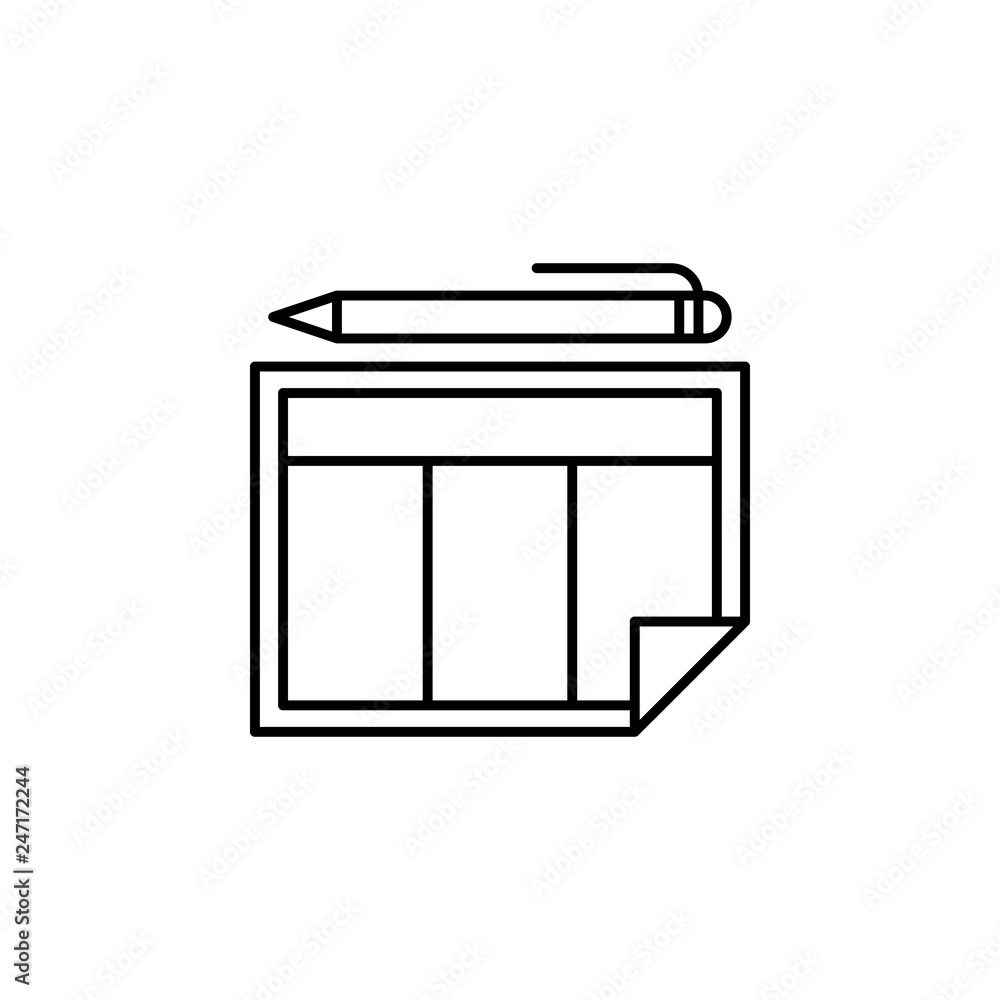 schedule, calendar, organization icon. Element of education illustration. Signs and symbols can be used for web, logo, mobile app, UI, UX schedule, calendar, organization icon. Element of education illustration. Signs and symbols can be used for web, logo, mobile app, UI, UX