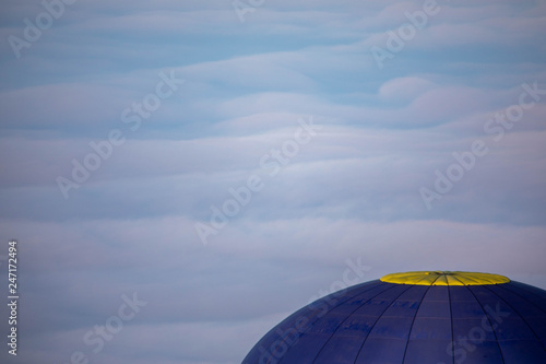 Ural mountains  Bashkortostan. Flying on balloons.