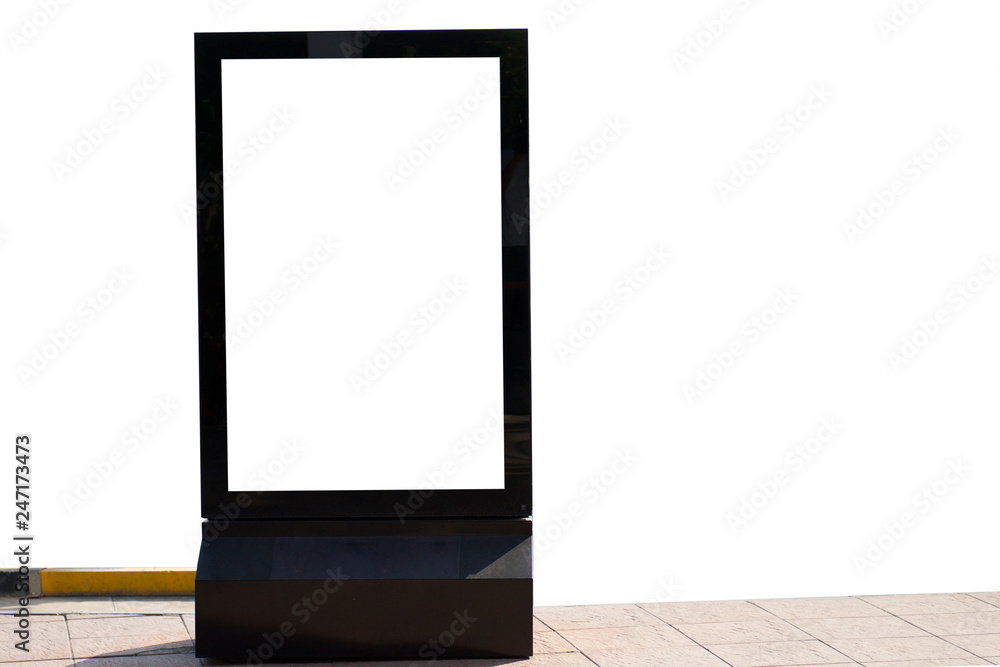 blank billboard on isolate on white background blank billboard on isolate on white background