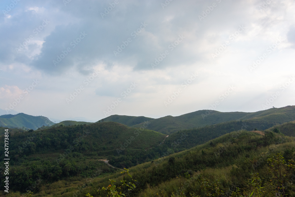 sky and blue sky in elephants wars Hill (Noen Chang Suek) Base camp at Pilok,Thong Pha Phum National Park kanchanaburi , Thailand sky and blue sky in elephants wars Hill (Noen Chang Suek) Base camp at Pilok,Thong Pha Phum National Park kanchanaburi , Thailand