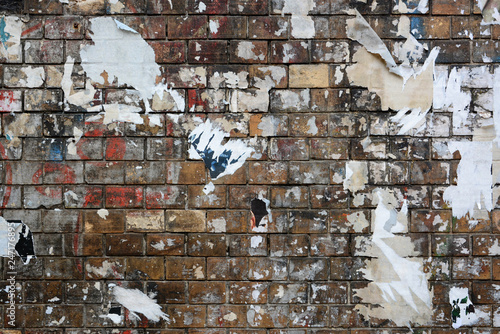 Abstract torn posters with space for text