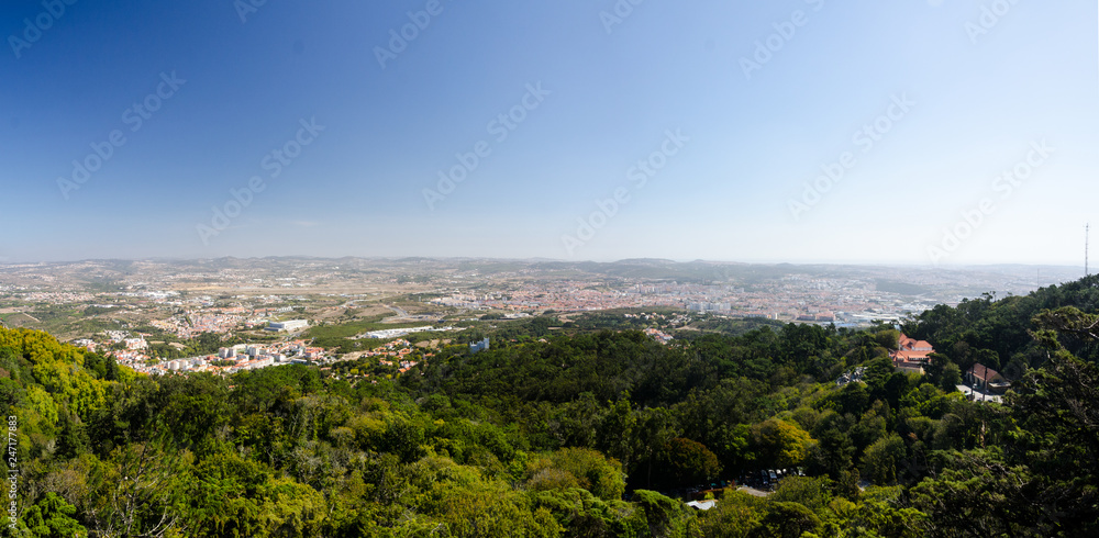 Зanorama of Sintra from the ршдд Зanorama of Sintra from the ршдд