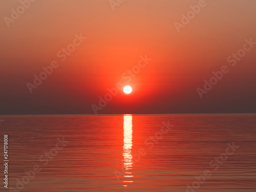 sunset on the sea © Taisia