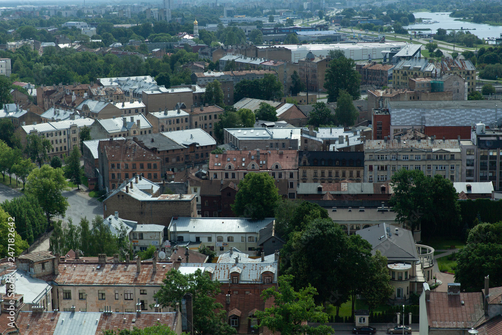 View of Riga from Latvian academy of sciences, Latvia 2016