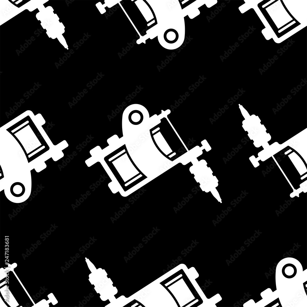 Tattoo Machine seamless pattern. Vector Tattoo Machine seamless pattern. Vector