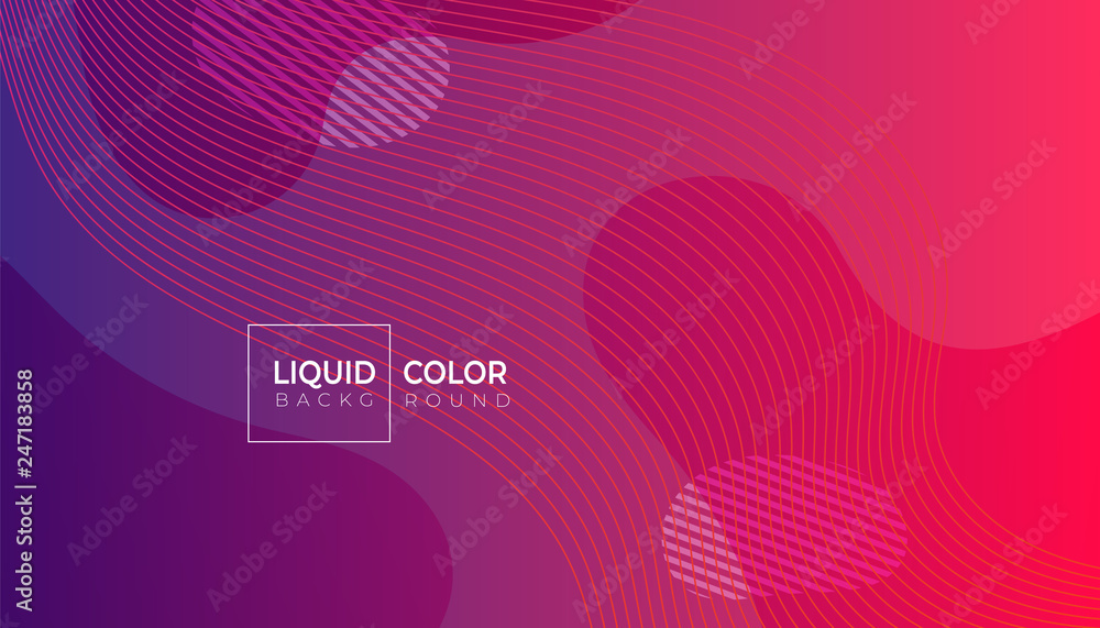 Liquid gradient colorful geometric background.  - obrazy, fototapety, plakaty 
