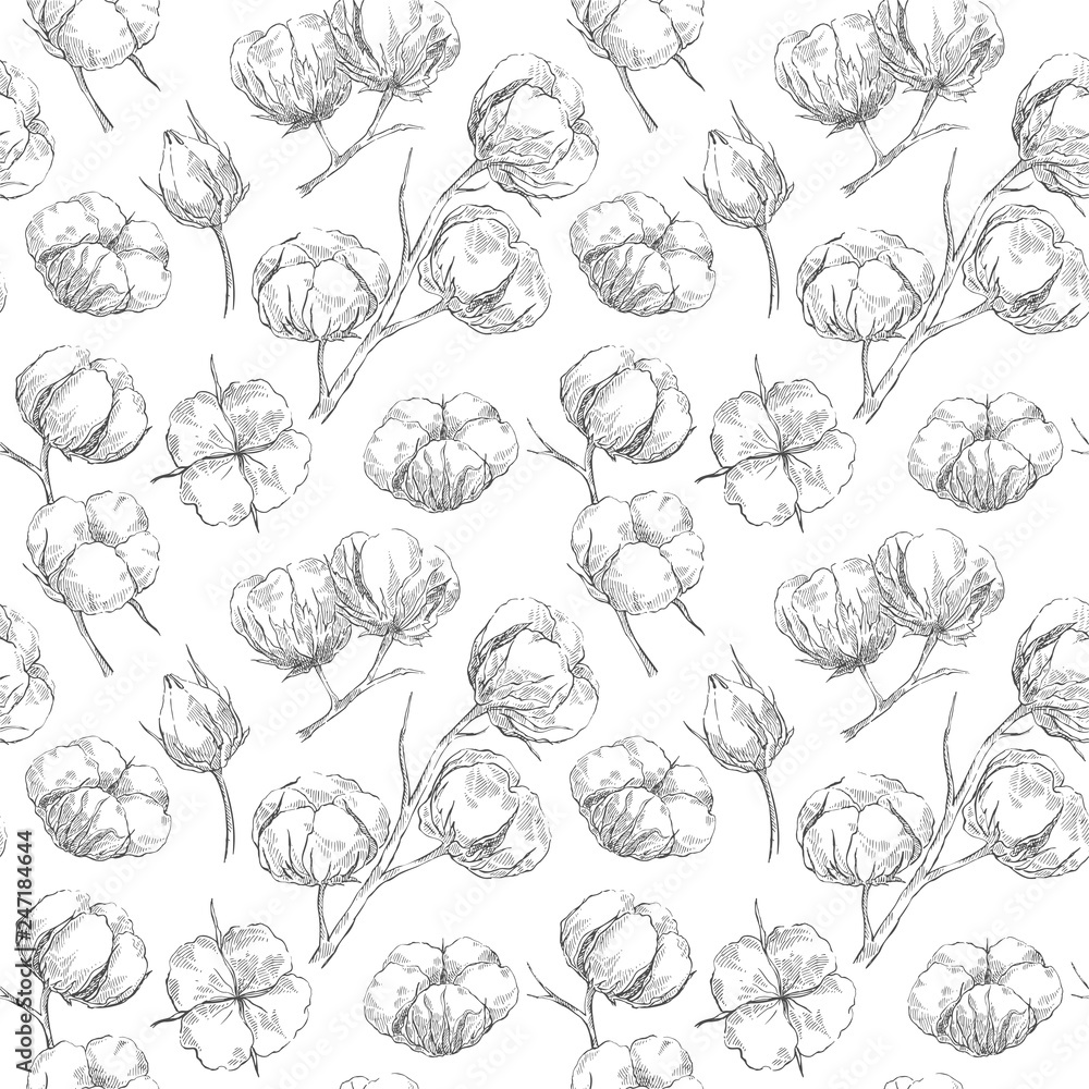 custom made wallpaper toronto digitalSeamless cotton pattern