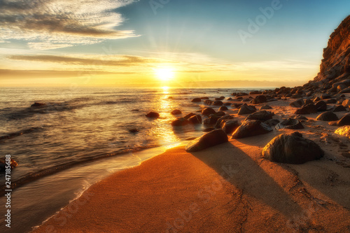 Sunrise over the beach